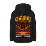 FB County Heavyweight Oversized Halloween Graphic Zip-Up Hoodies