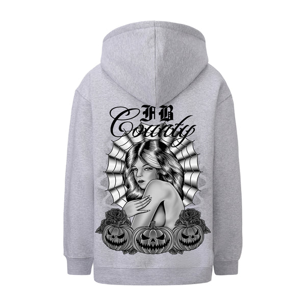 FB County Heavyweight Oversized Halloween Graphic Zip-Up Hoodies