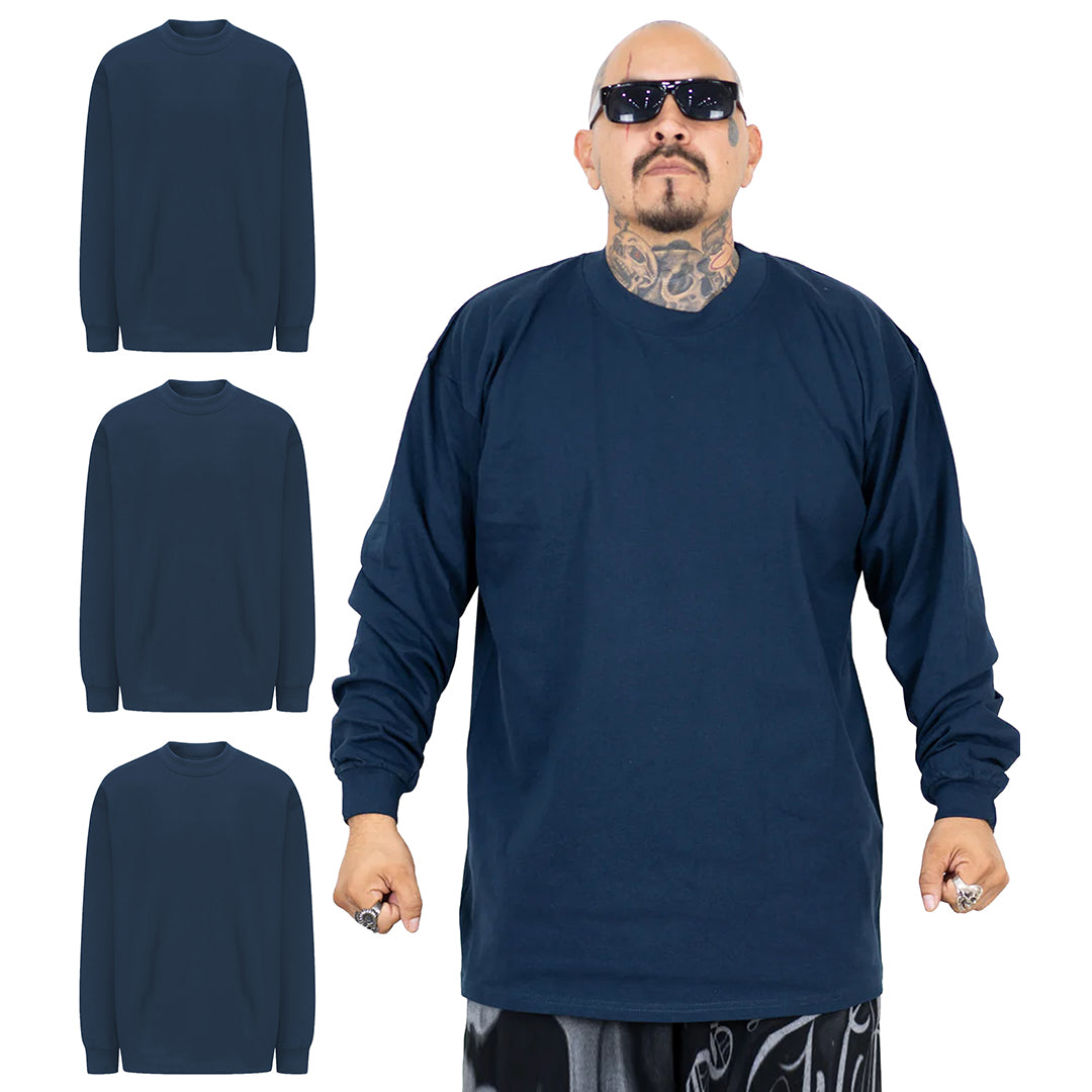 FB County Long Sleeve Heavy Hard T-Shirt (3-Pack)