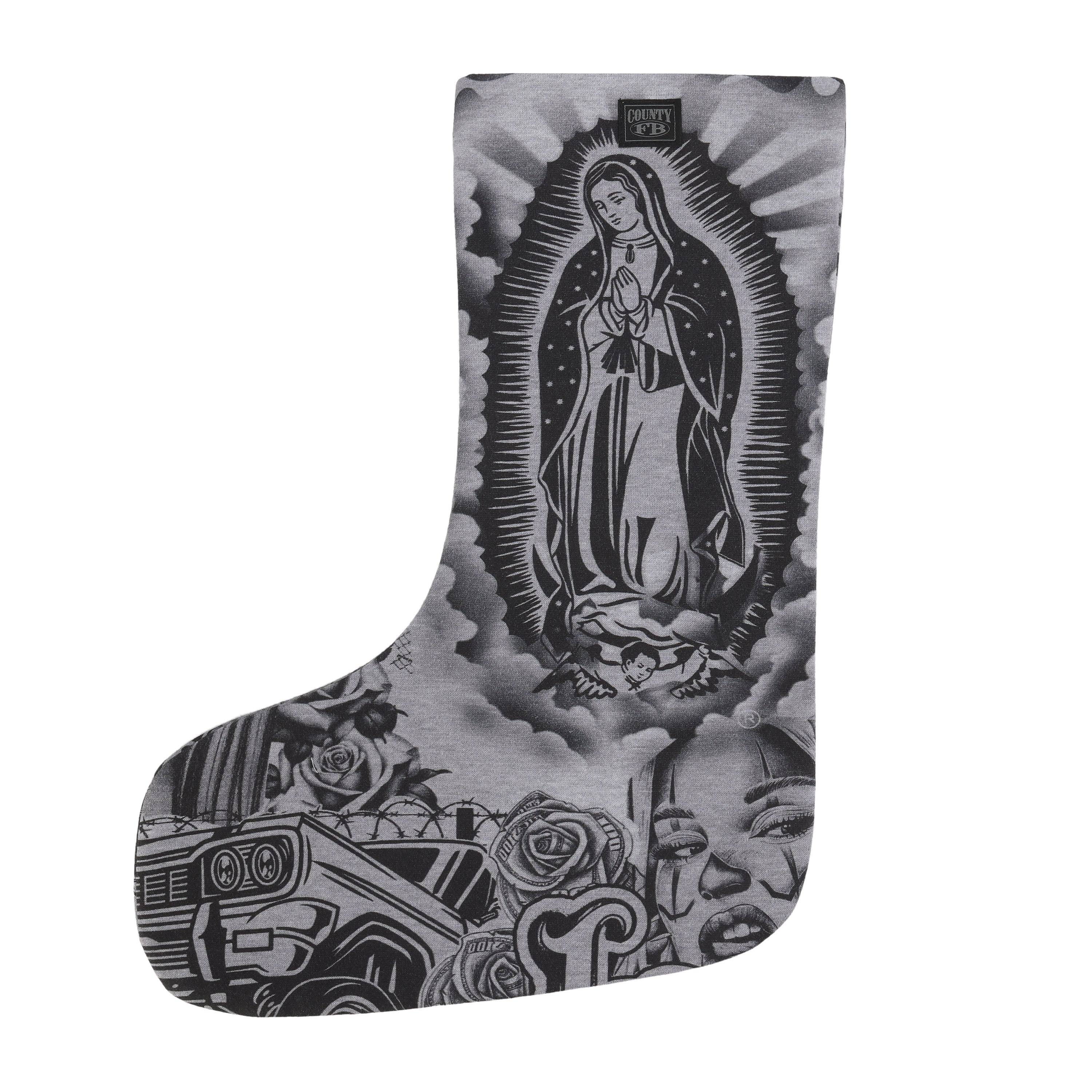 FB County Graffiti Virgencita Stocking