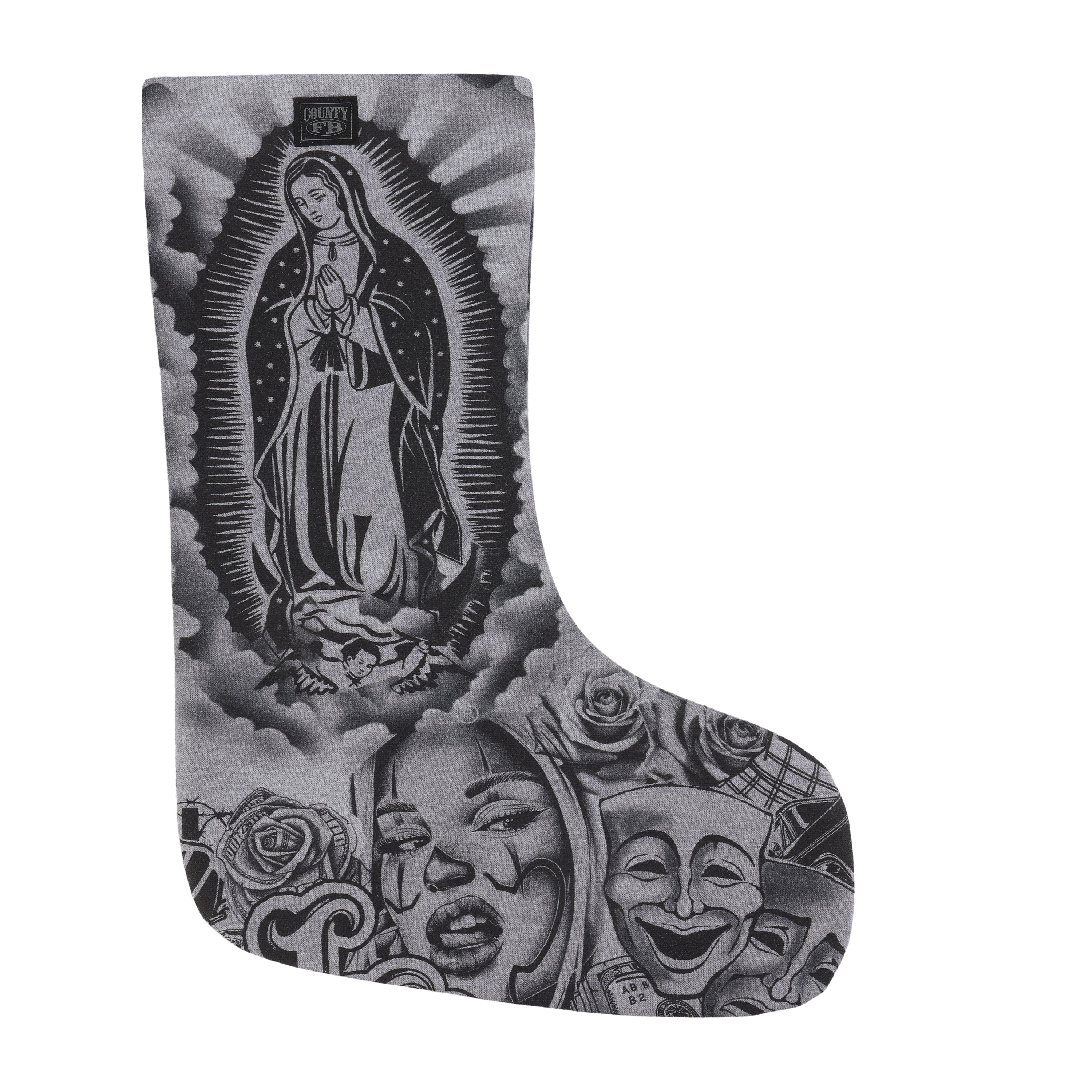 FB County Graffiti Virgencita Stocking