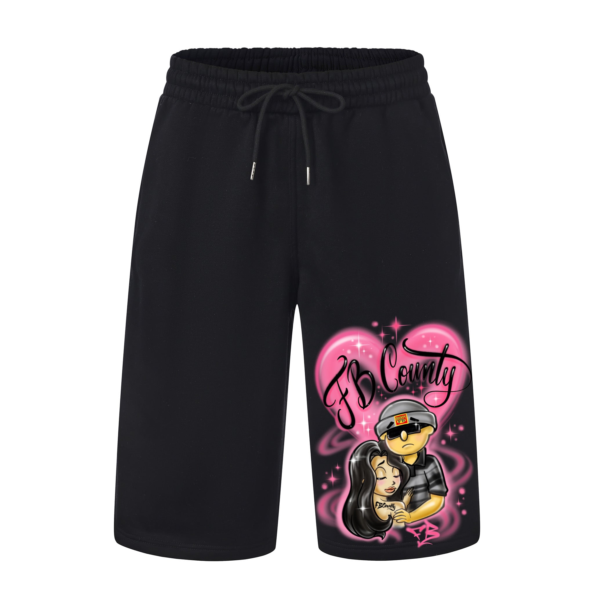 FB County Heavyweight Graphic Baggy Fleece Shorts