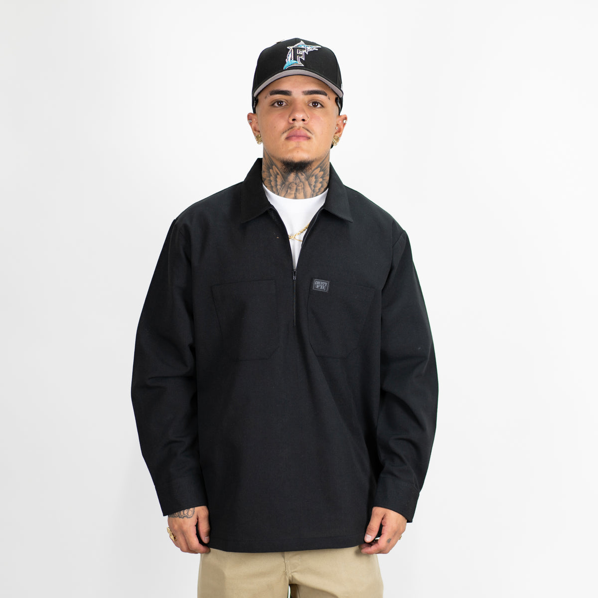 FB county 、CASCADE. FB COUNTY Short Sleeve Checker Zip Shirt – K MOMO