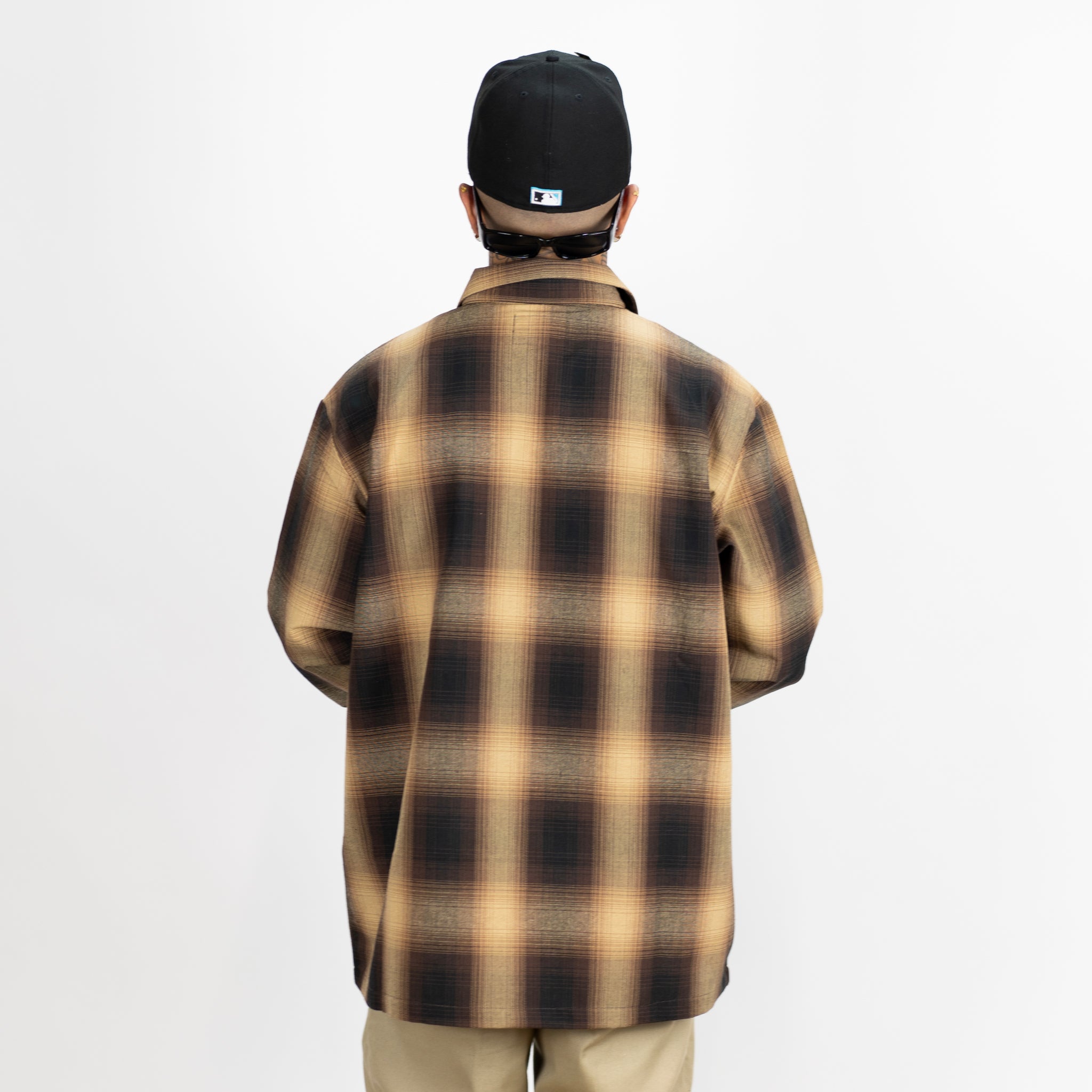 FB County Long Sleeve Checker Zip Shirt