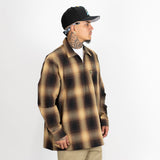 FB County Long Sleeve Checker Zip Shirt - Big & Tall Sizes