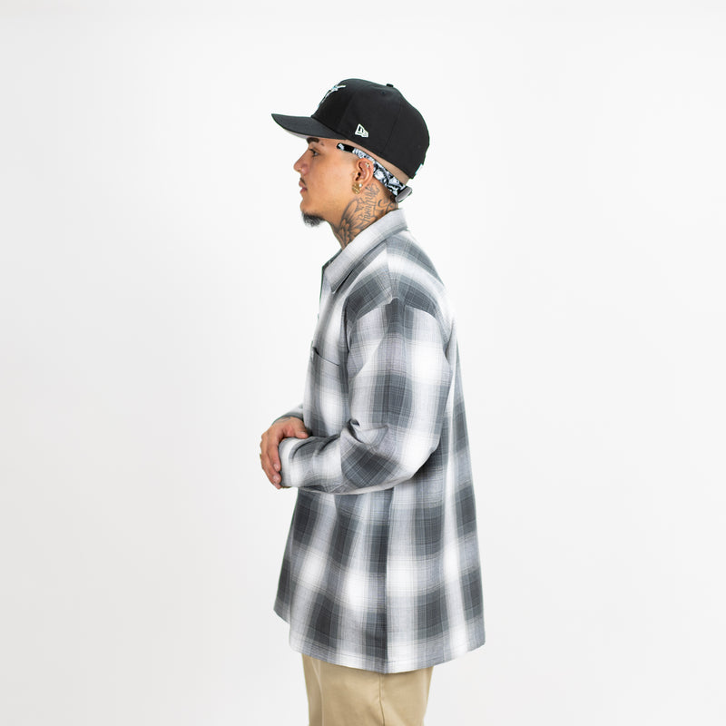 FB County Long Sleeve Checker Zip Shirt