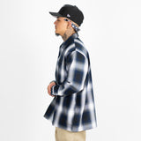 FB County Long Sleeve Checker Zip Shirt - Big & Tall Sizes