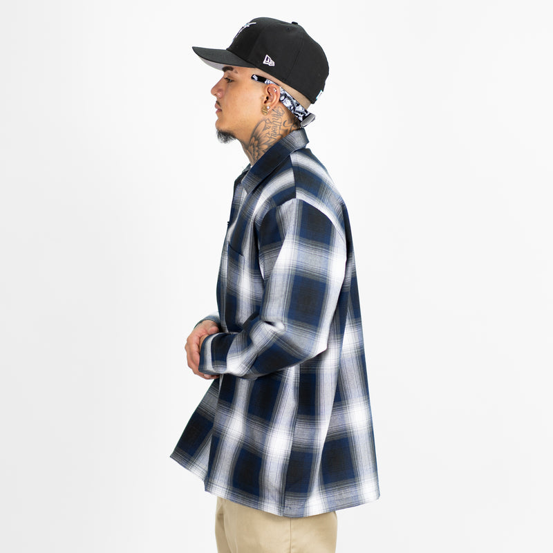 FB County Long Sleeve Checker Zip Shirt