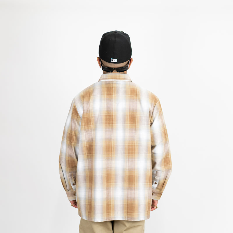 FB County Long Sleeve Checker Zip Shirt