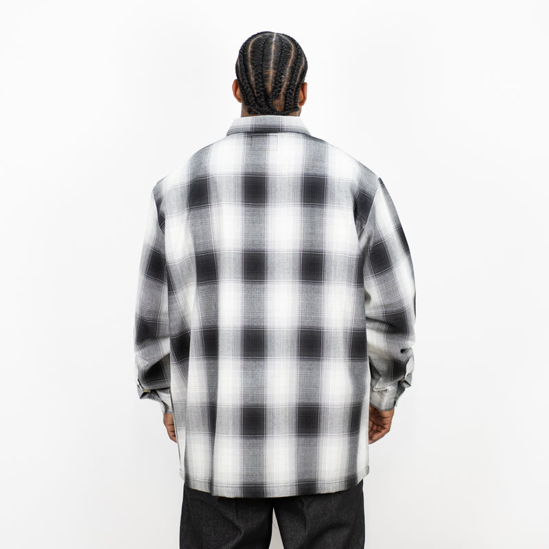 FB County Long Sleeve Checker Zip Shirt - Big & Tall Sizes