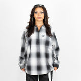 FB County Long Sleeve Checker Zip Shirt - Big & Tall Sizes