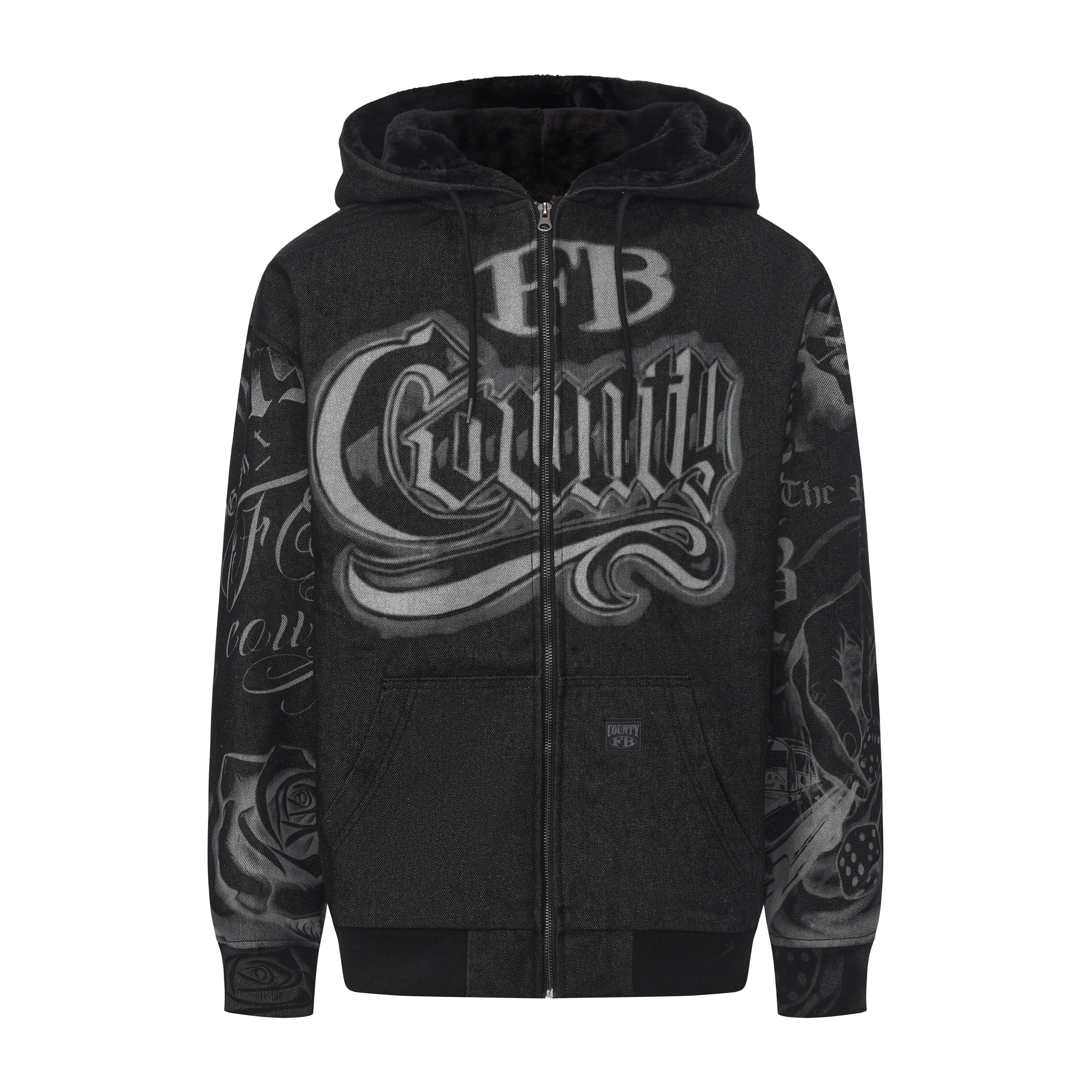 FB County Tatted Up Cozy Denim Jacket