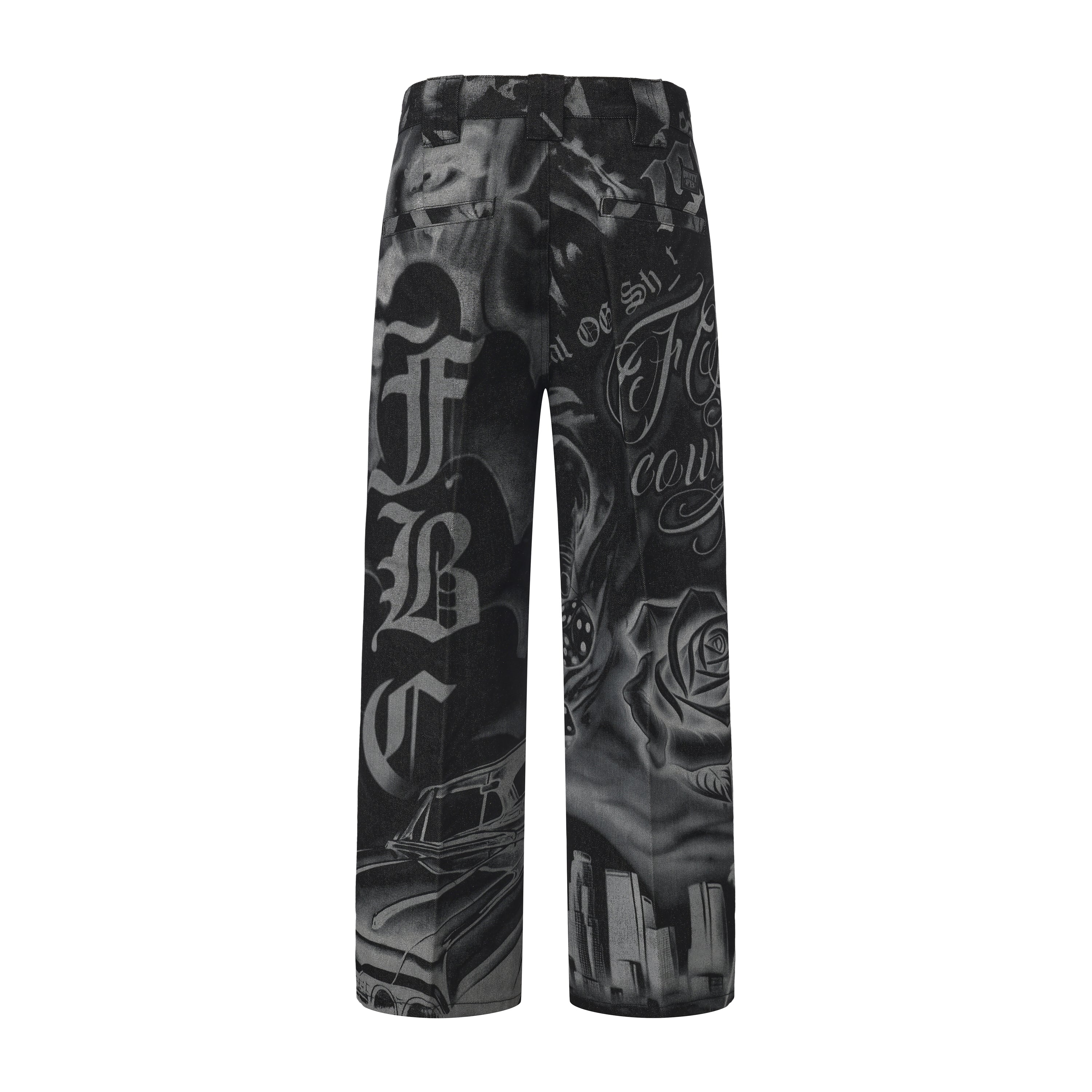 FB County Tatted Up Hard Denim Pants