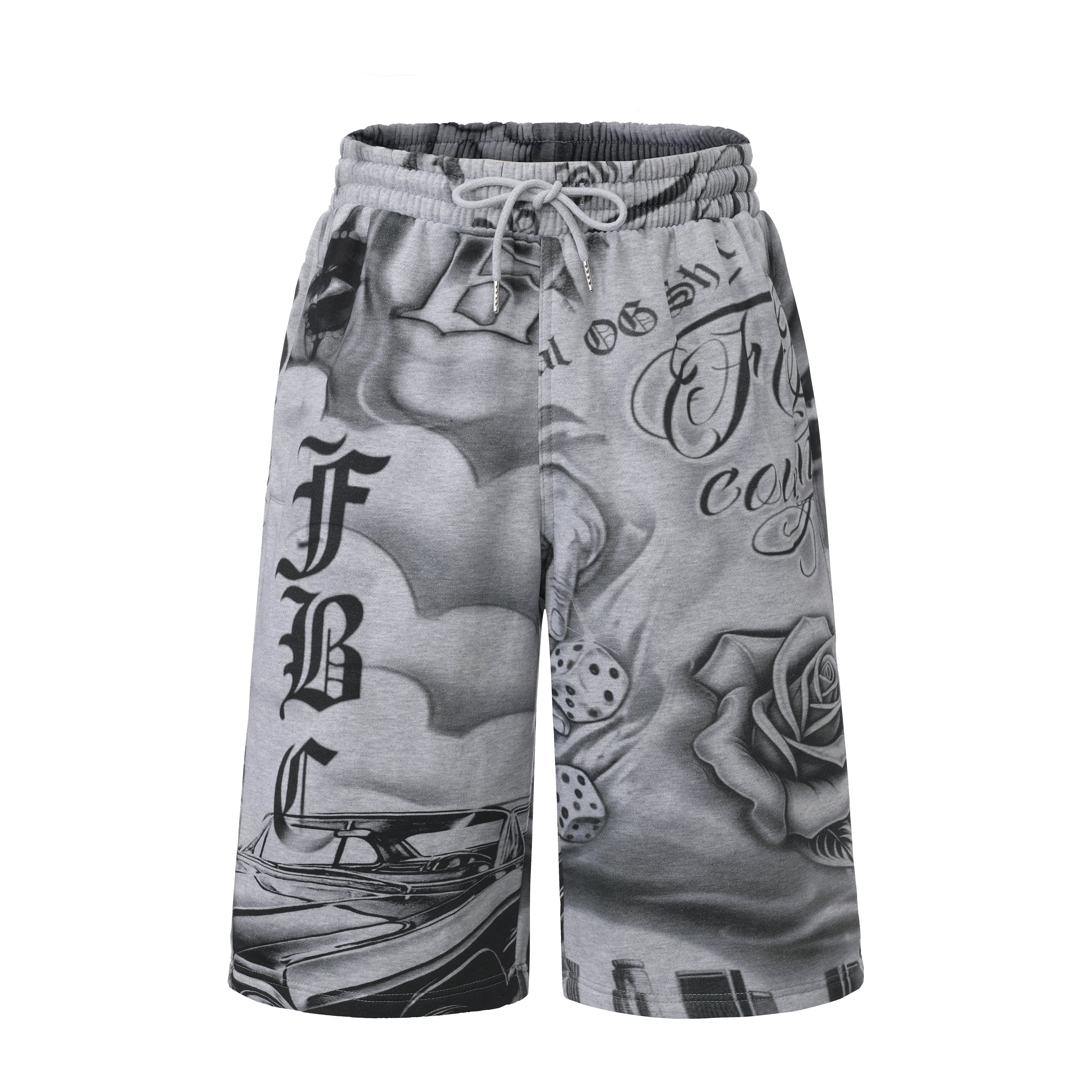FB County Tatted Up Baggy Fleece Shorts