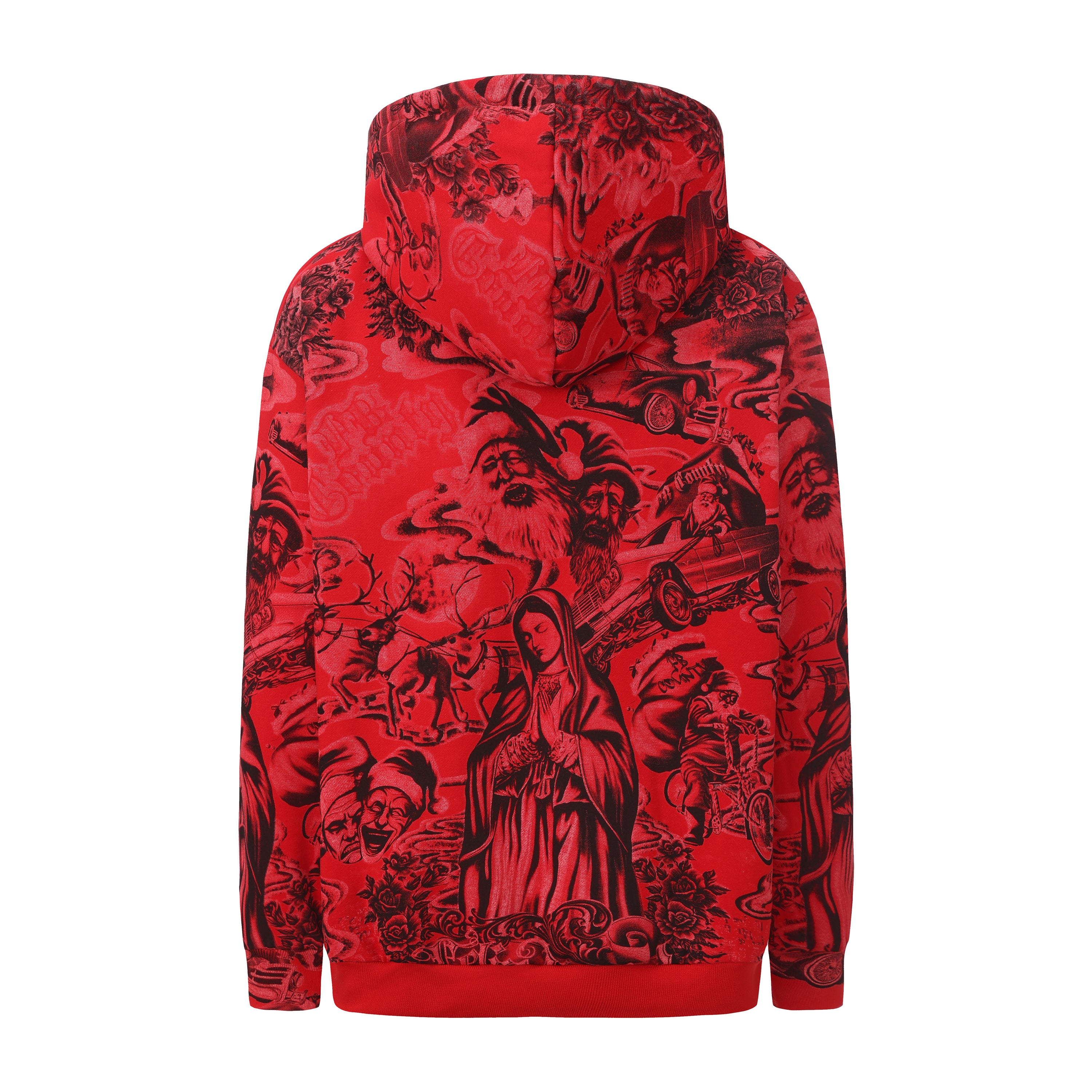 FB County Red Santa'd Up Hoodie