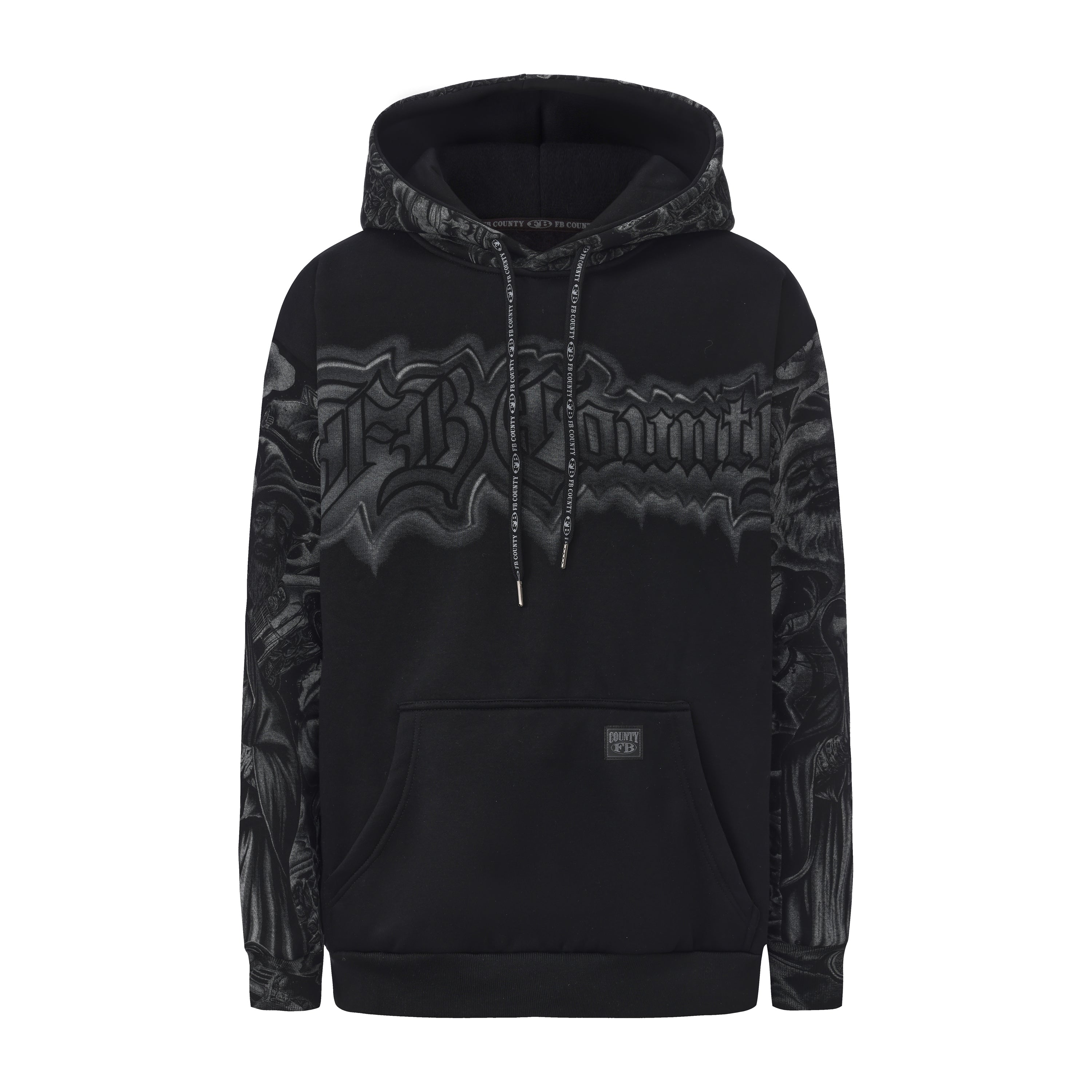 FB County Black Santa'd Up Hoodie