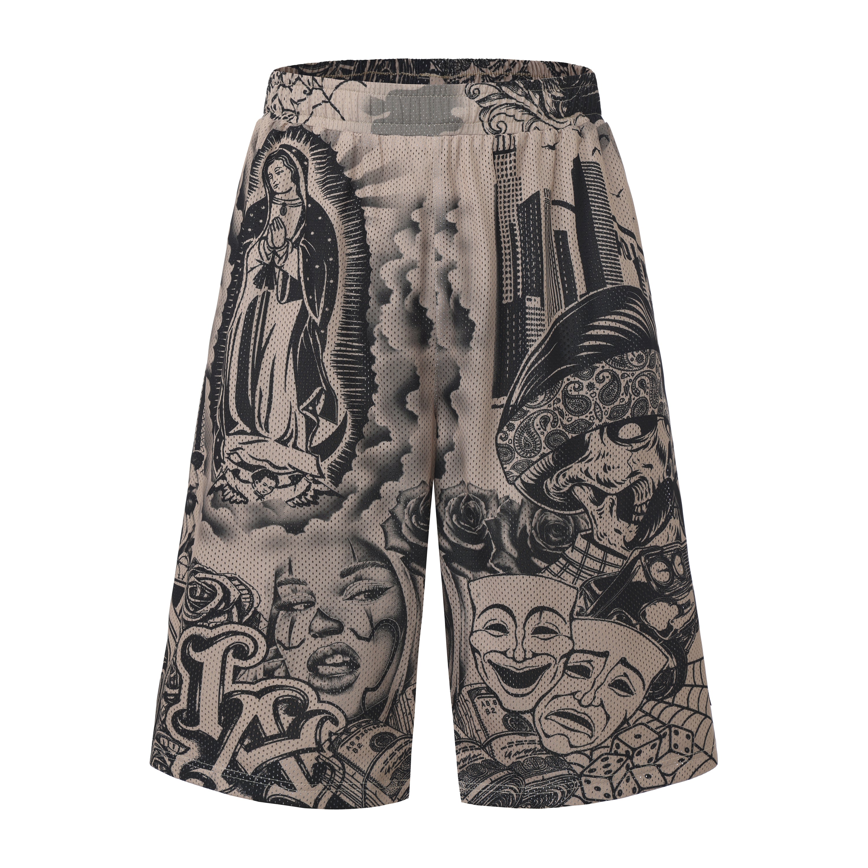 FB County Graffiti Mesh Shorts