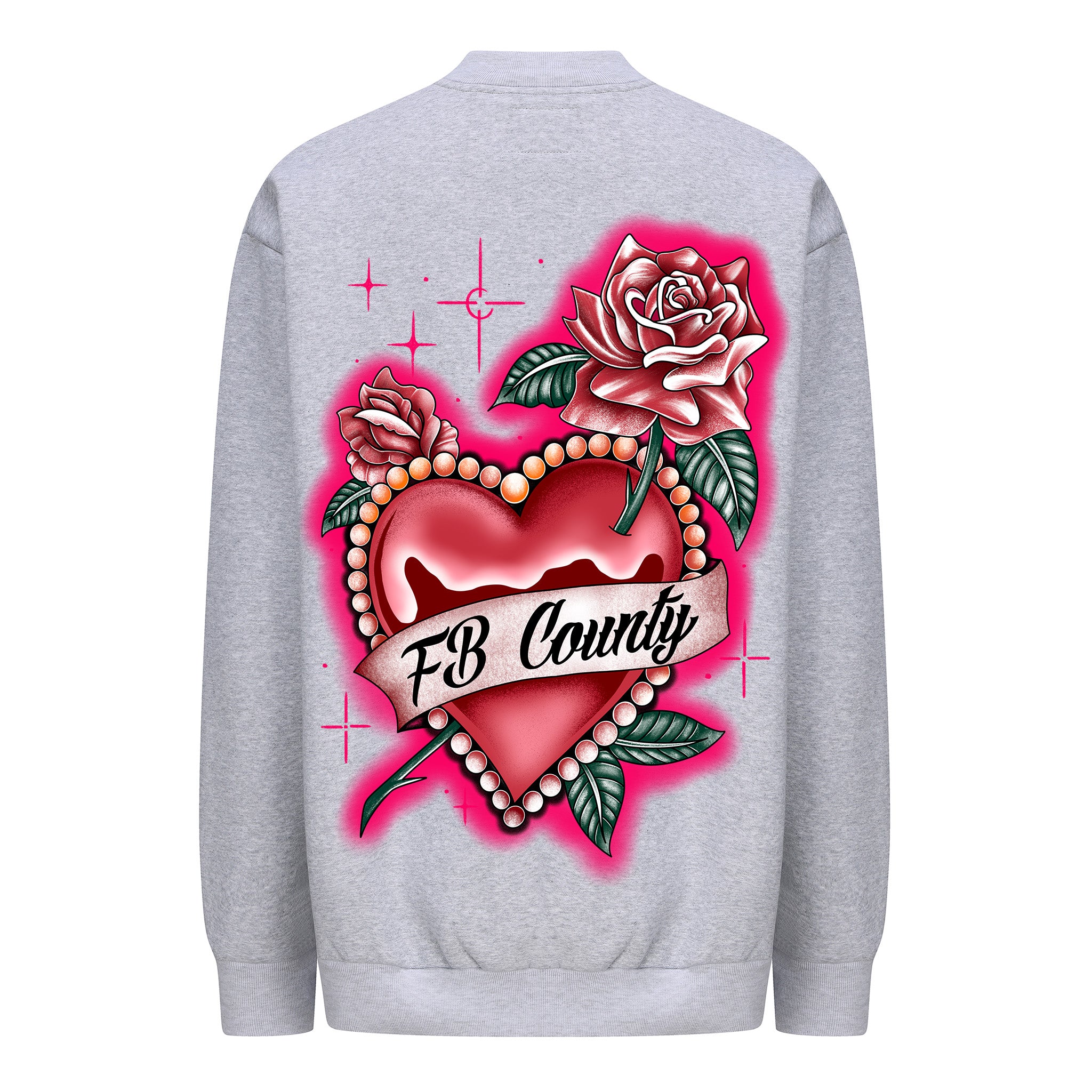 FB County Heavyweight Oversized Love Graphic Fleece Crewneck