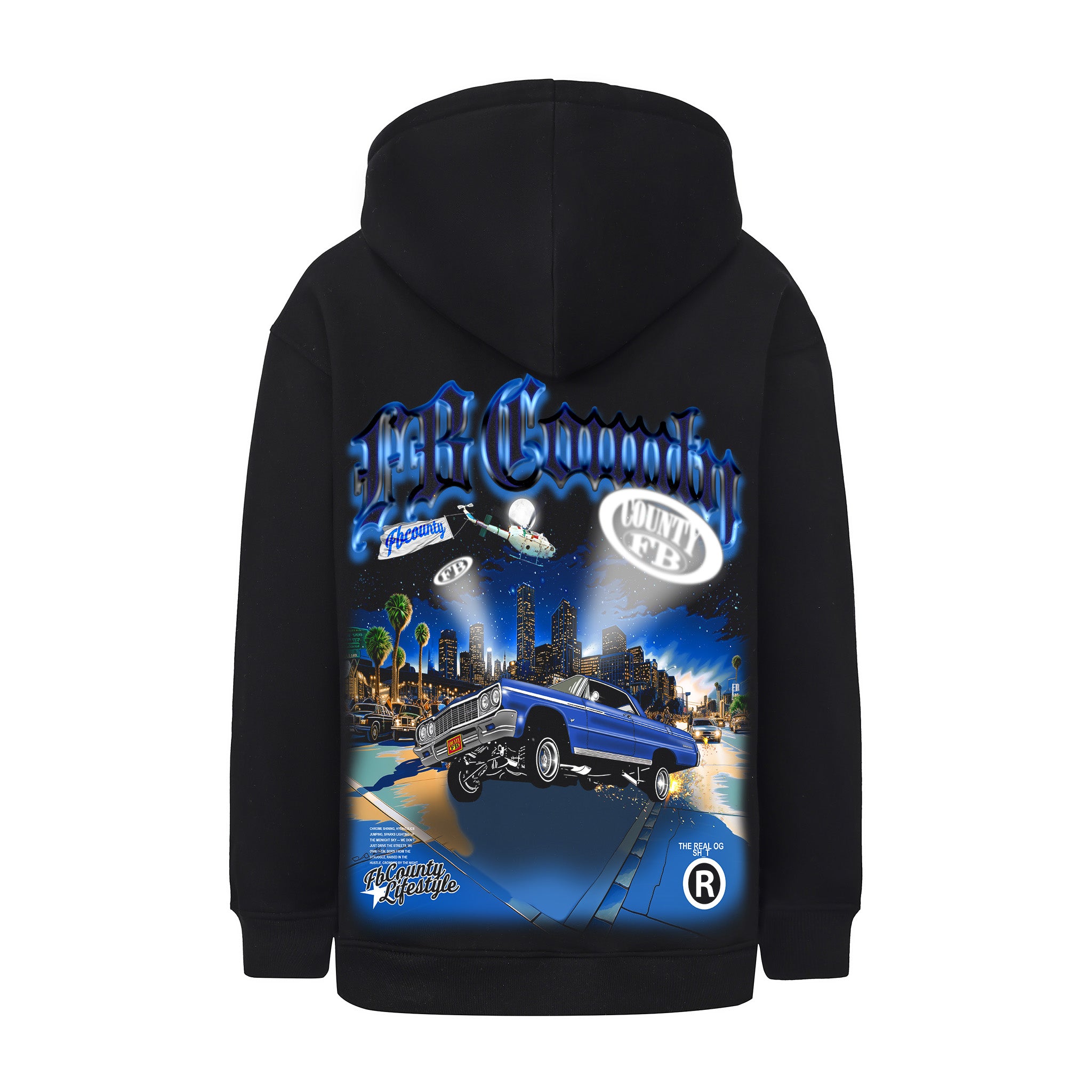 FB County Heavyweight Oversized Graphic Hoodies