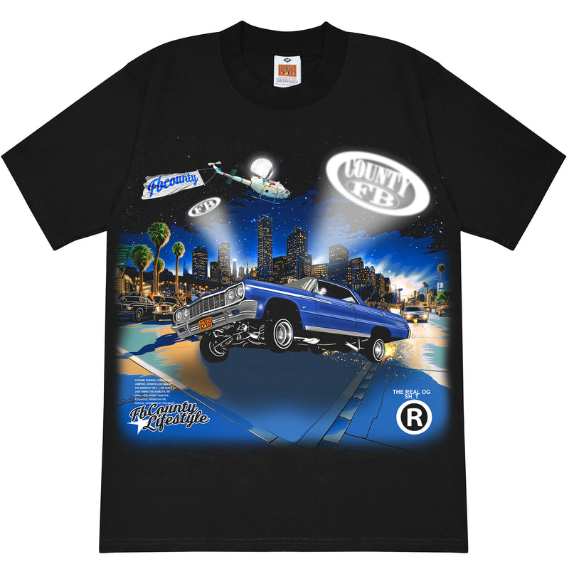 FB County Night Life Heavy Hard T-Shirt