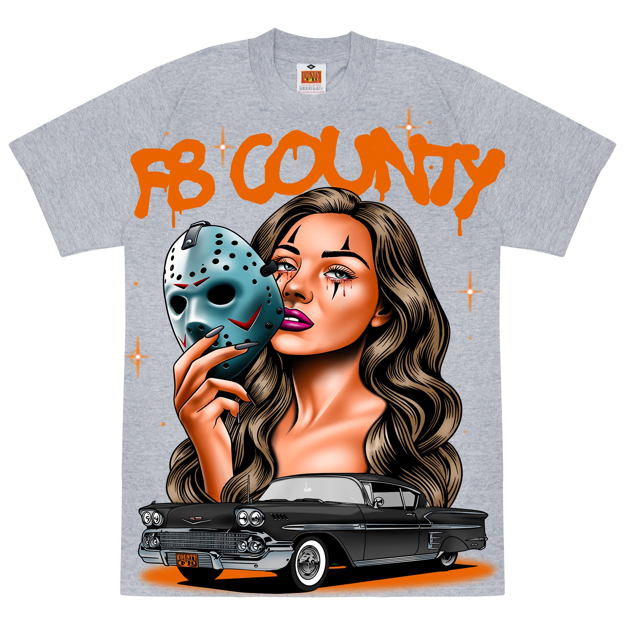 FB County Halloween Graphic Heavy Hard T-Shirts - (JUMBO PRINTS)