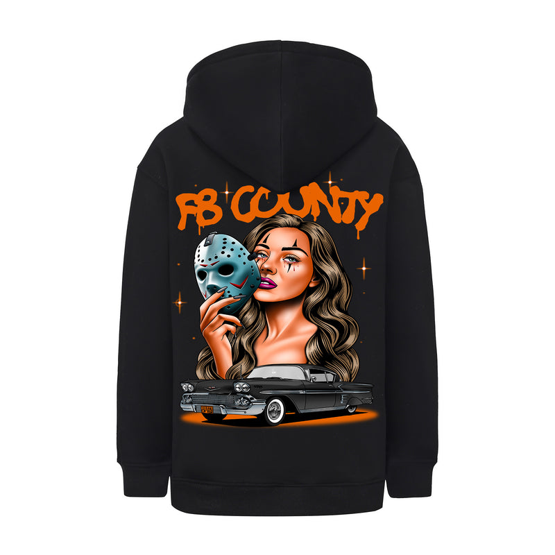 FB County Heavyweight Oversized Halloween Graphic Zip-Up Hoodies