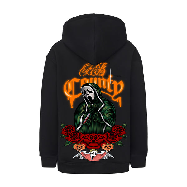 FB County Heavyweight Oversized Halloween Graphic Zip-Up Hoodies