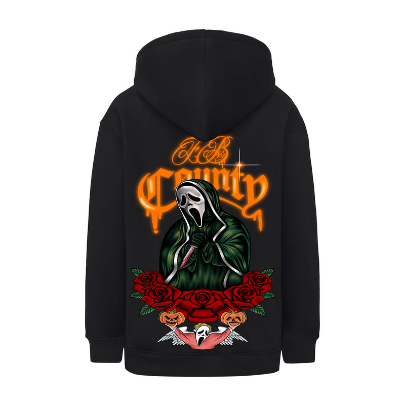 FB County Heavyweight Oversized Halloween Graphic Zip-Up Hoodies