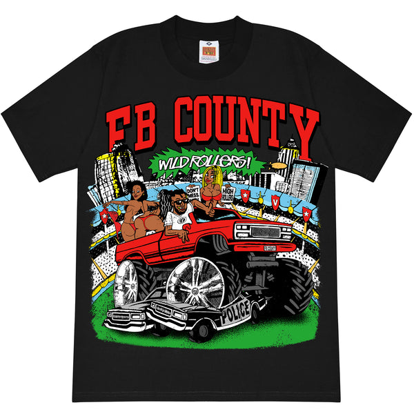 FB County Wild Rollers Heavy Hard T-Shirt