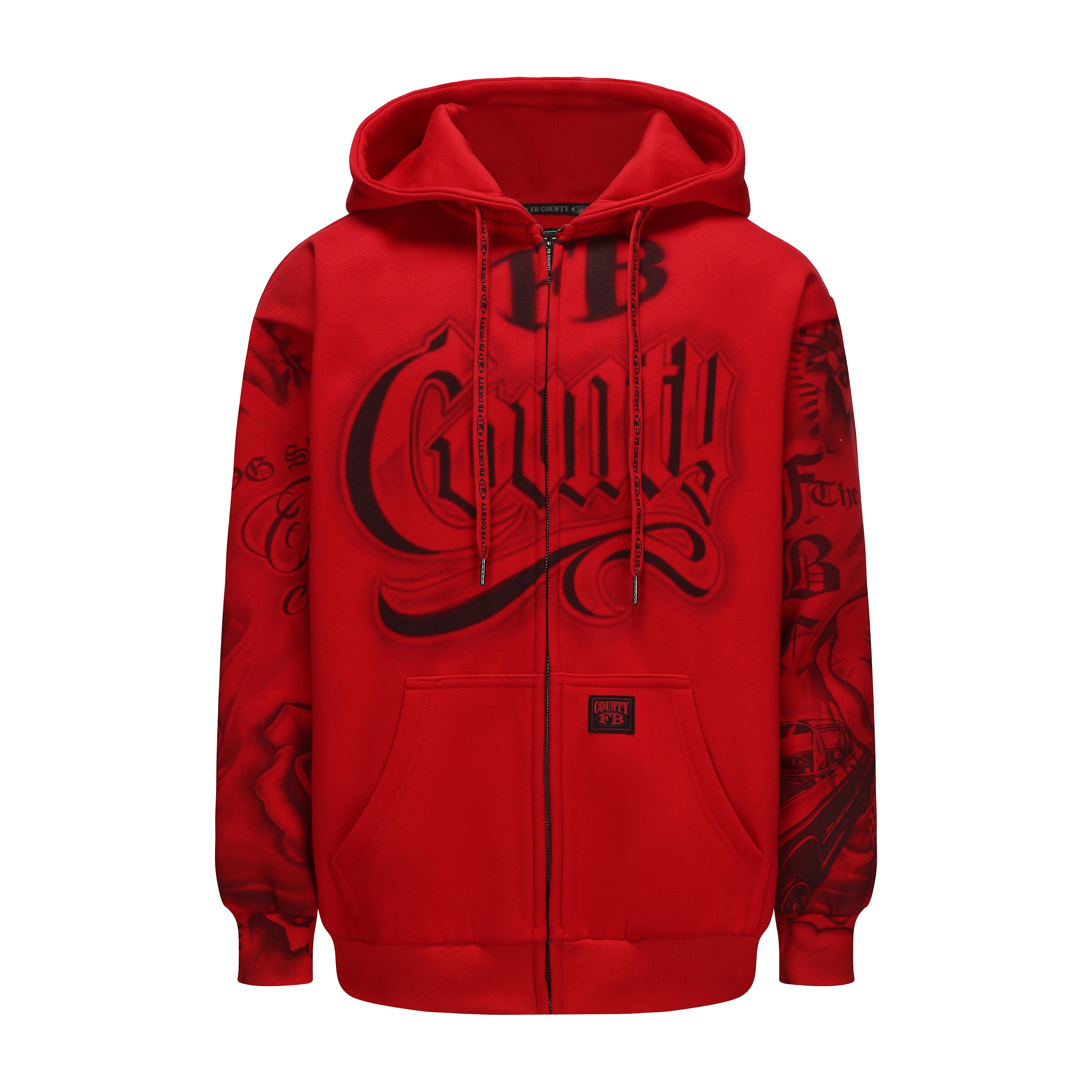FB County Red Tatted Up Hoodie