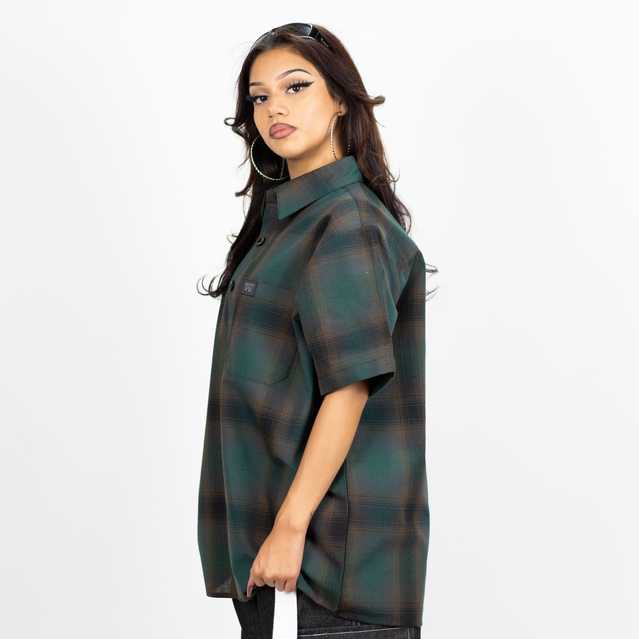 FB County Short Sleeve Checker Flannel Shirt
