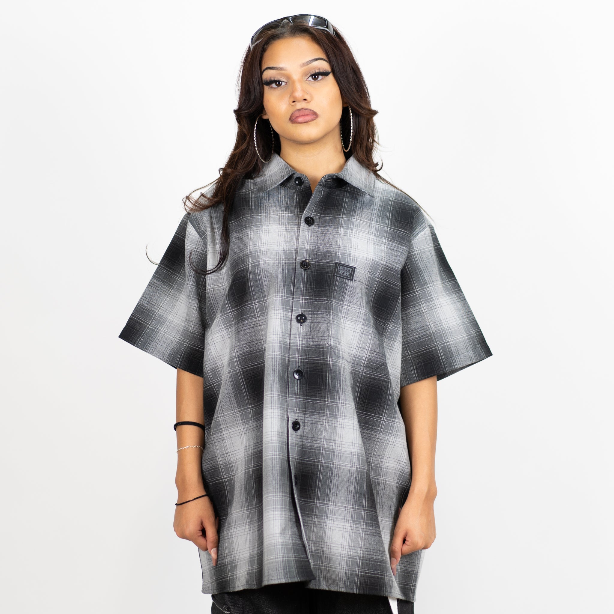 FB County Short Sleeve Checker Flannel Shirt