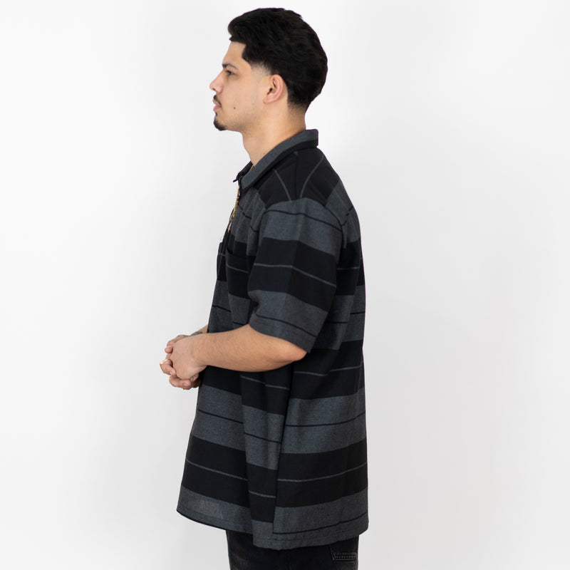 FB County Short Sleeve Checker Zip Shirt