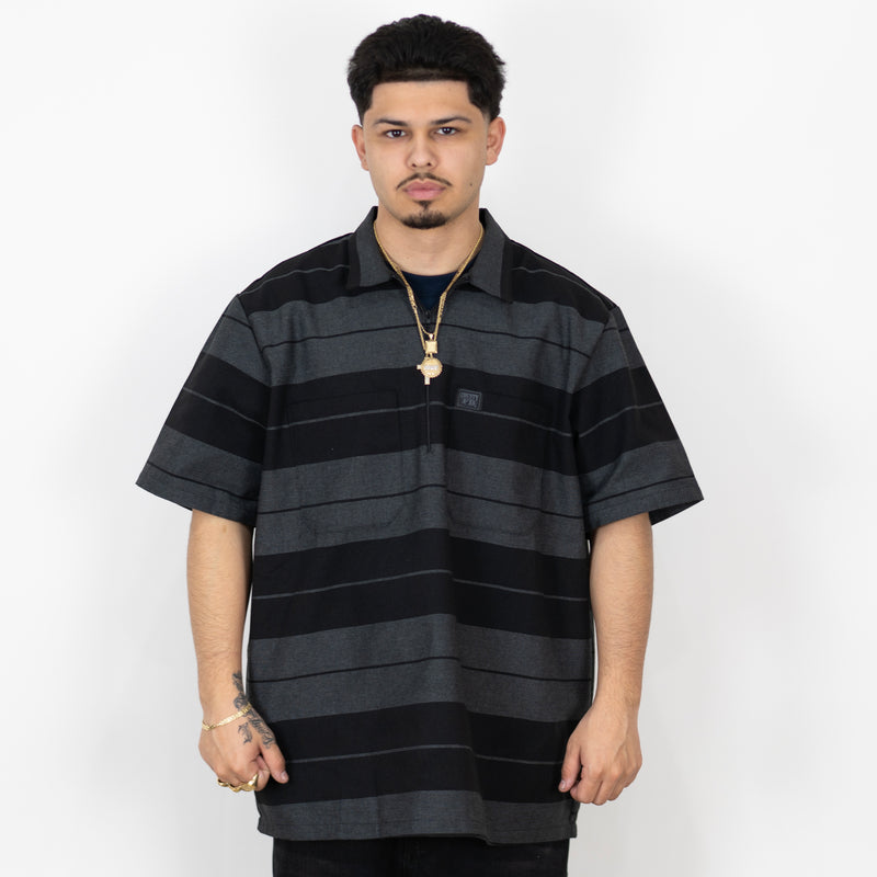 FB County Short Sleeve Checker Zip Shirt