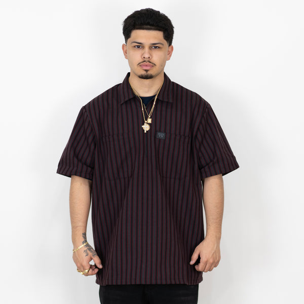 FB County Short Sleeve Checker Zip Shirt