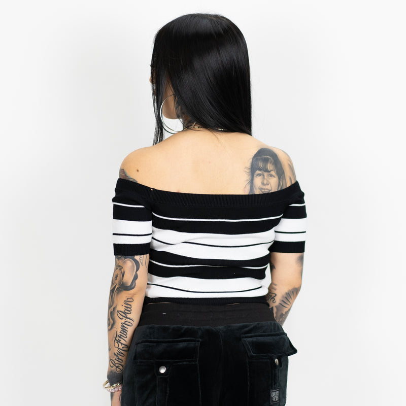 FB County Charlie Brown "Off The Shoulder" Crop Top