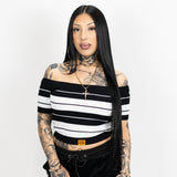 FB County Charlie Brown "Off The Shoulder" Crop Top