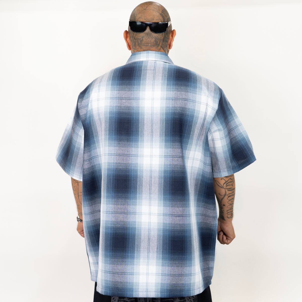 FB County NEW Short Sleeve Checker Zip Shirt