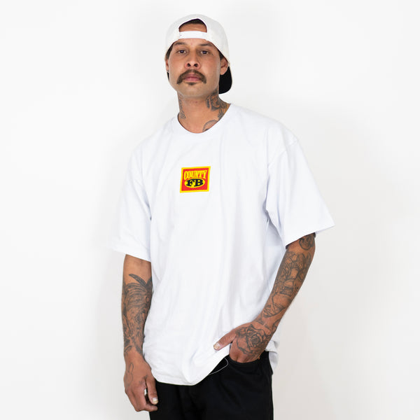 FB County Embroidered Box Logo Heavy Hard T-Shirt