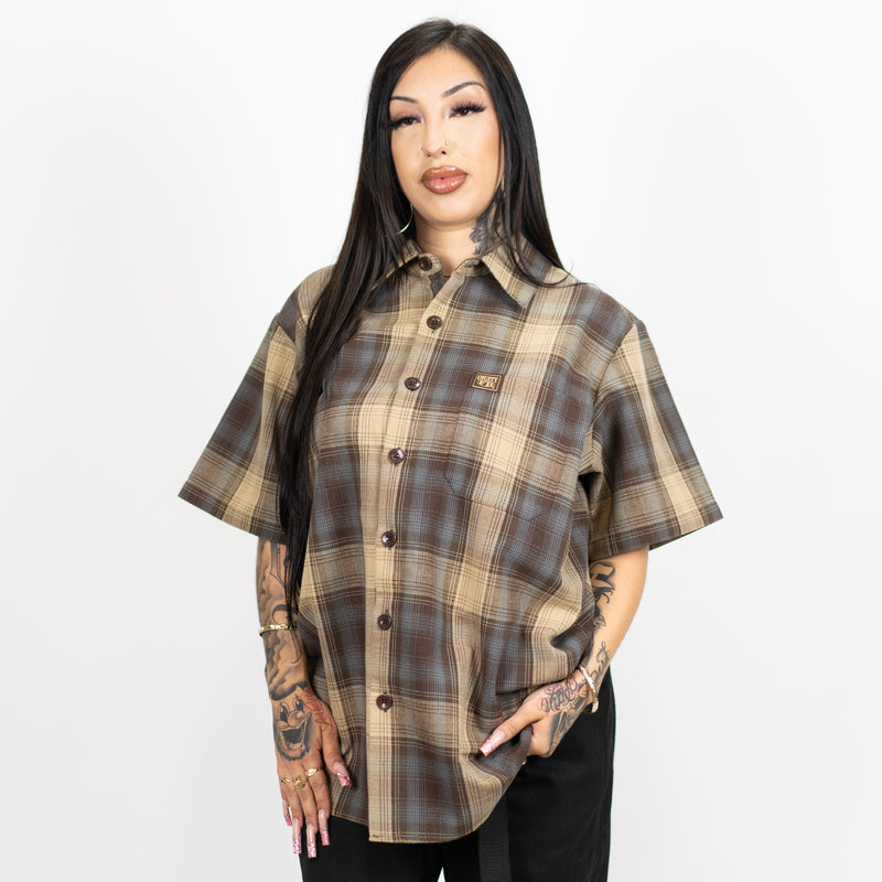 FB County Short Sleeve Checker Flannel Shirt