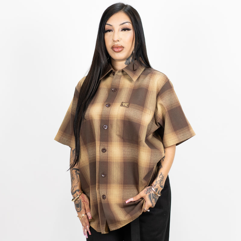 FB County Short Sleeve Checker Flannel Shirt