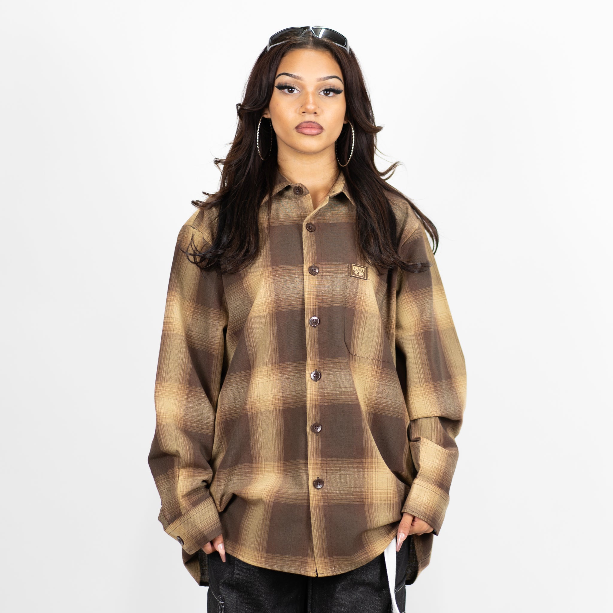 FB County Long Sleeve Checker Flannel Shirt