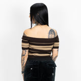 FB County Charlie Brown "Off The Shoulder" Crop Top