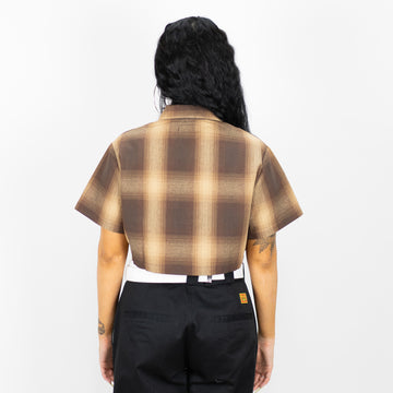 FB County Checker Zip Crop Top