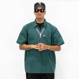 FB County Short Sleeve Checker Zip Shirt - Big & Tall Sizes