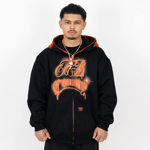 FB County Halloween Full Zip-Up Hoodie