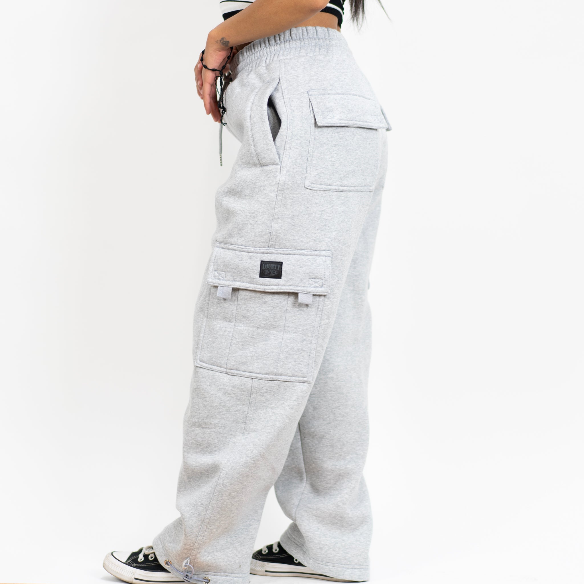 FB County Heavyweight Baggy Cargo Sweatpants