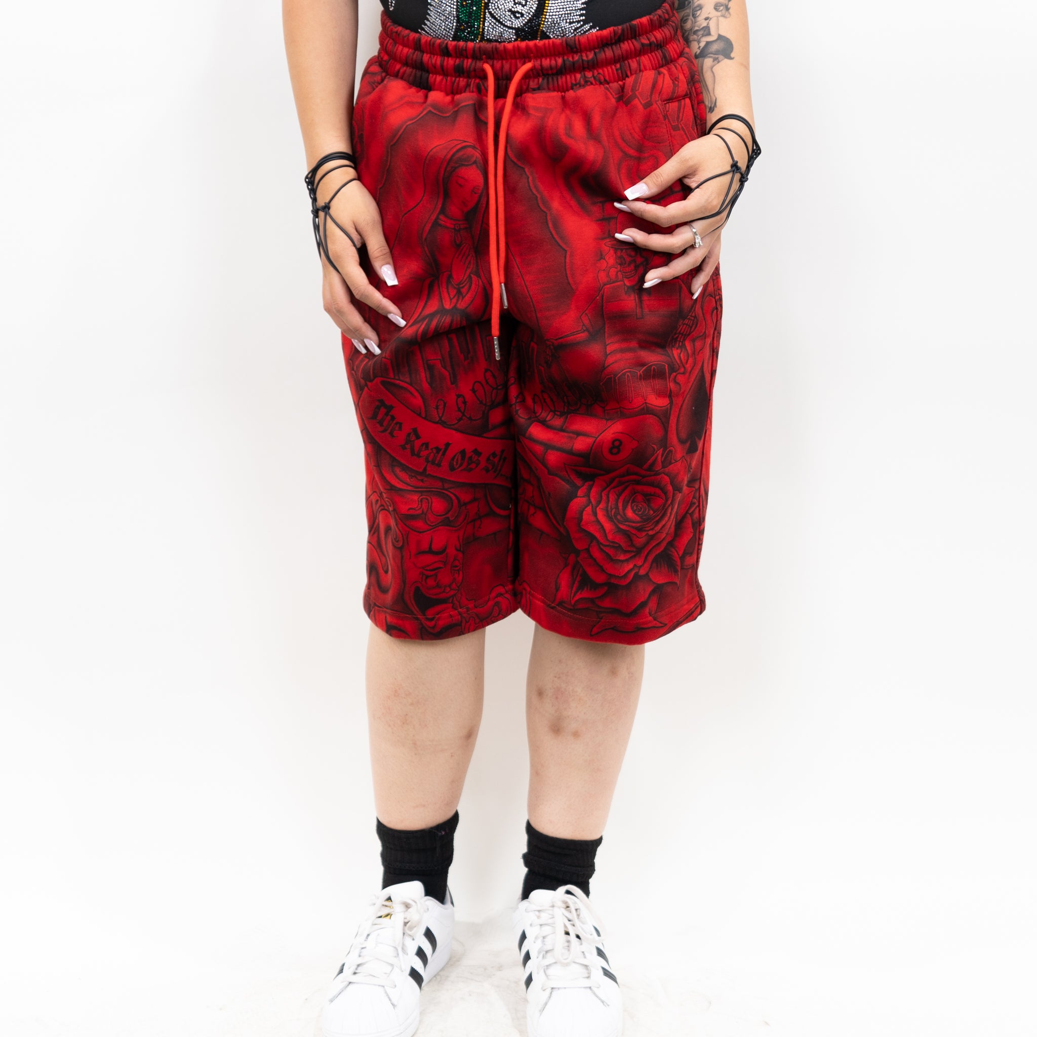 FB County Inked Up Baggy Fleece Shorts