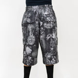 FB County Laser Print Fleece Cargo Shorts