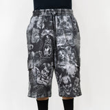 FB County Laser Print Fleece Cargo Shorts